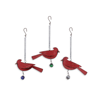 8.5'' Metal Animals Lighted Hanging Figurine Ornament