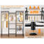 Système de rangement ouvert 49,76 po - 4 zones de suspension et 8 tablettes