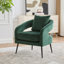 Fauteuil demi-tonneau en velours-831239452