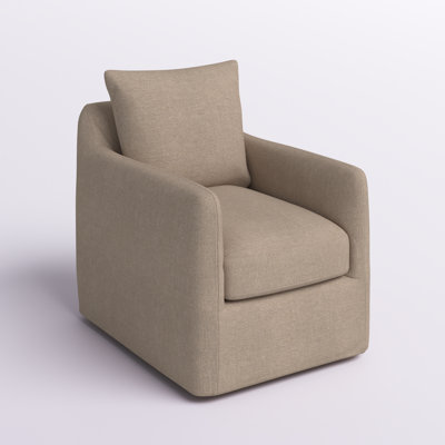 Valetta 68.58Cm Wide Polyester Swivel Armchair
