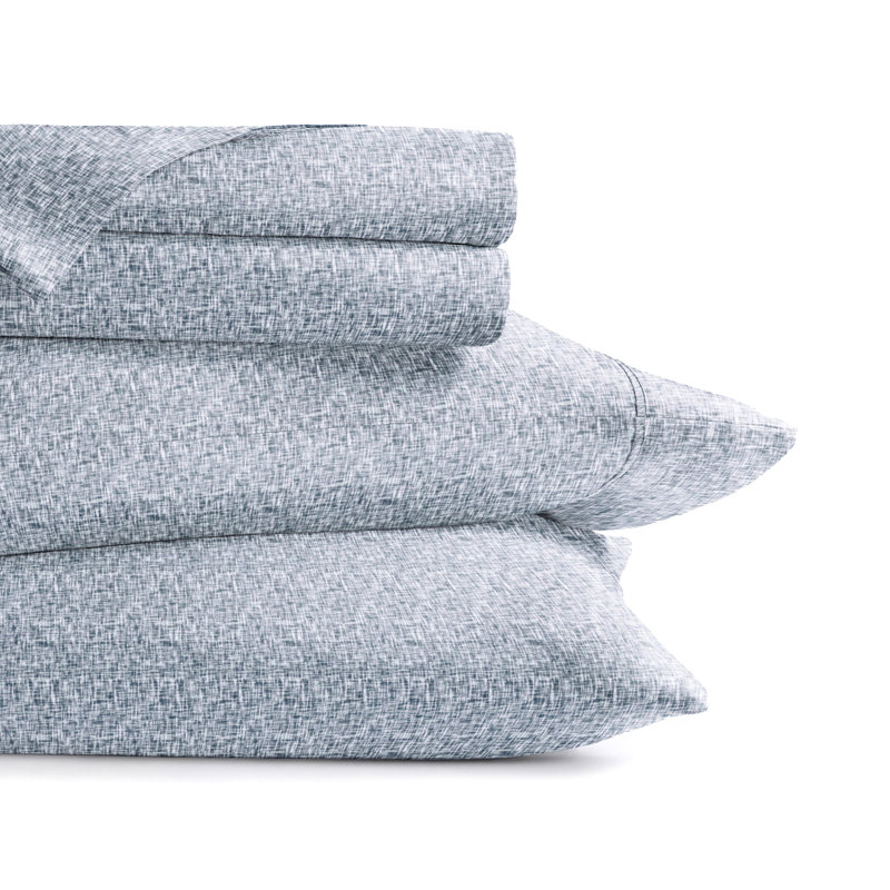 Ensemble de draps en microfibre Simply Soft ™, Très grand, Bleu clair, chambray