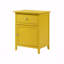 Table de chevet jaune vibrante-125712465