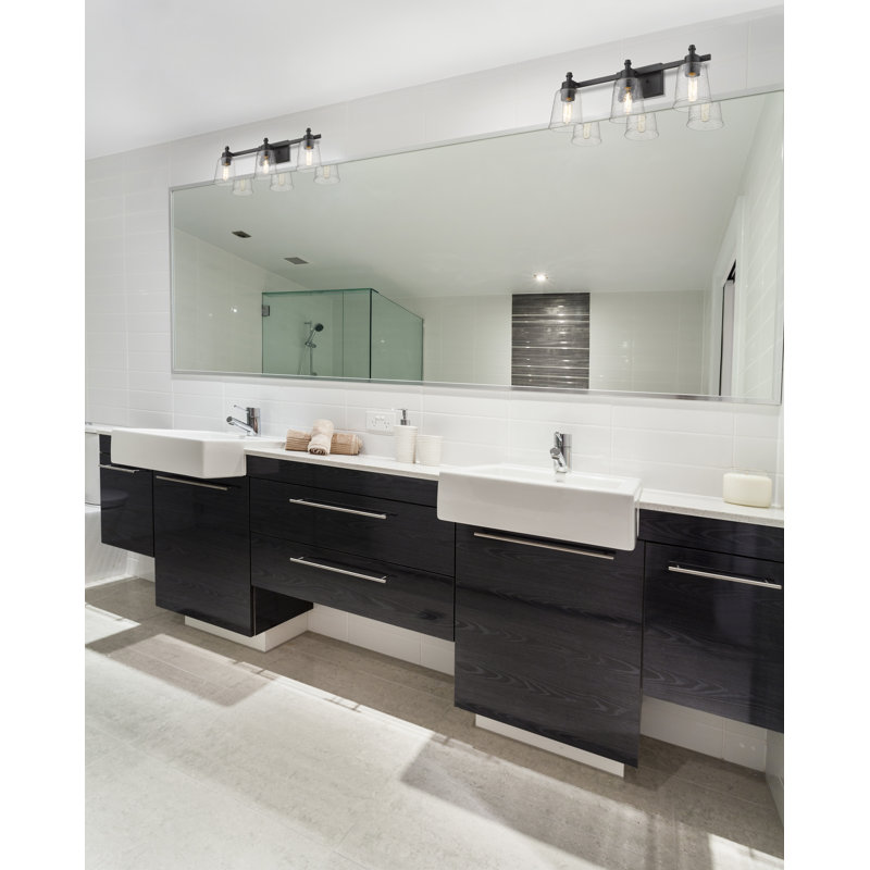 Masham 3 - Light Dimmable Vanity Light, Matte Black