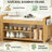 Shoe Storage Bench With Cushioned Seating