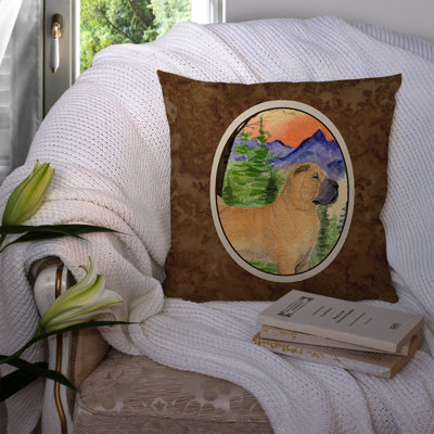 Shar Pei Outdoor Reversible Throw Pillow