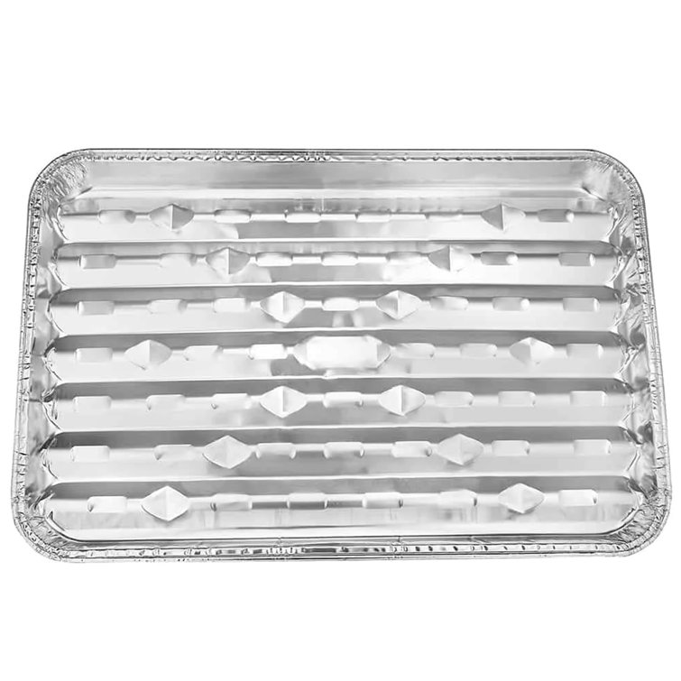 Small Broiler Disposable Aluminum Baking Pan 9 x 6 x 1.33