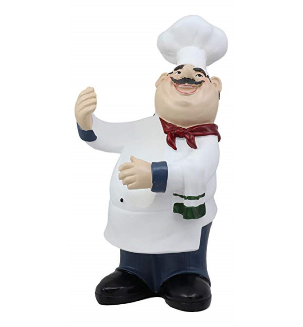 Arul Professional Chef Fabio Italian Bistro Cook Hugging 1 Bottle Tabletop Wine Bottle Rack Winston Porter