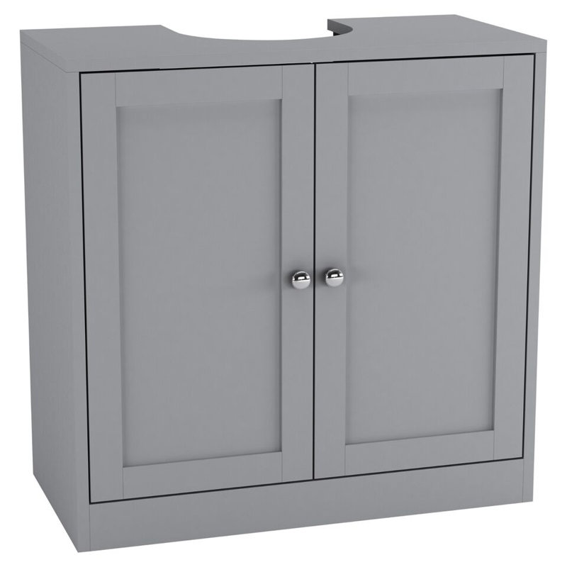 Atenas 69 cm H Wall Unit and Sink Base Cabinet, Grey