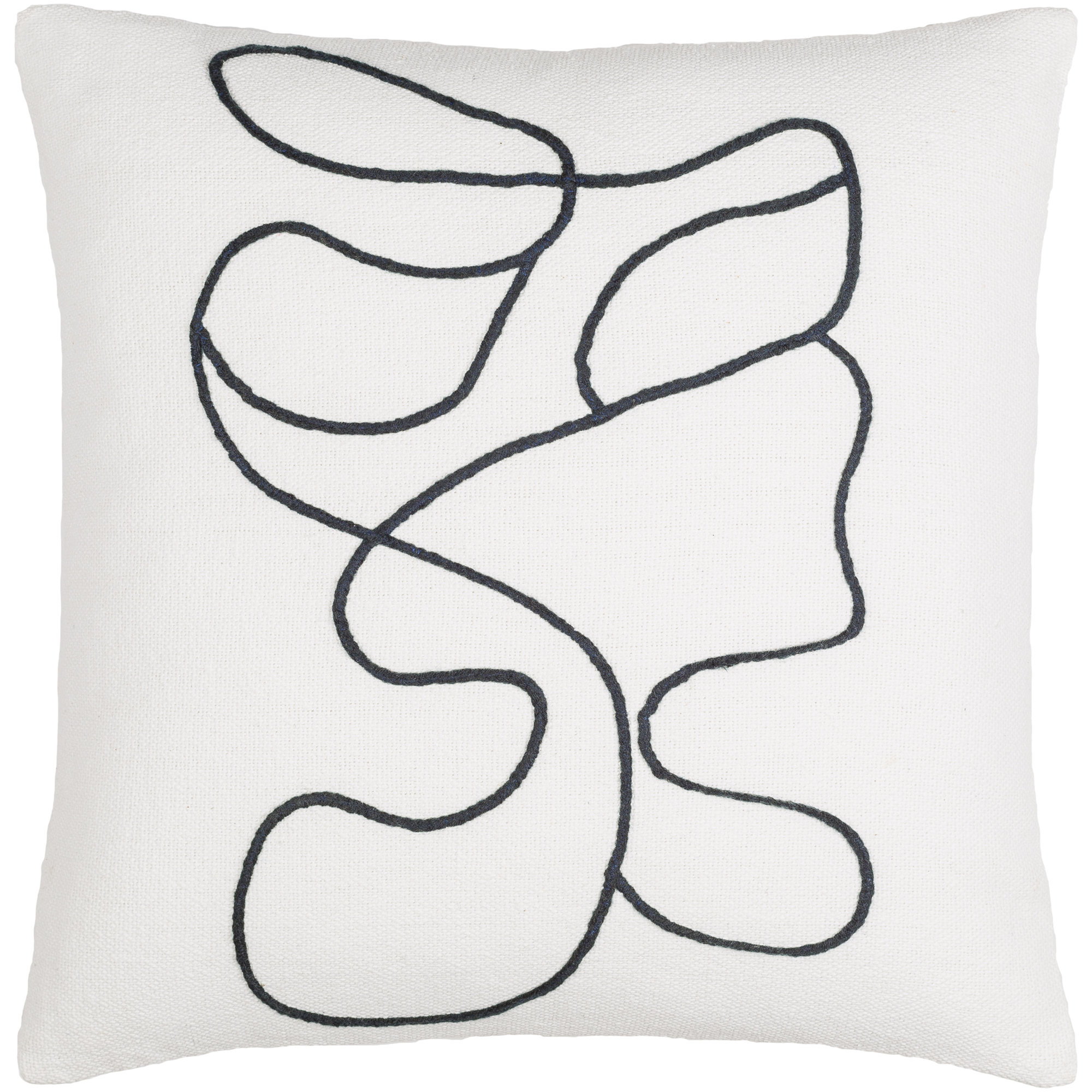 Jason Wu Meander Pillow Cover & Insert, 22" x 22", Pillow Cover Only - No Insert