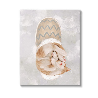 " Kitten Sleeping In Slipper " by Ziwei Li