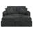Naykin 2-Person Faux Fur Sofa Bed with Removable Cushion Cover -1017162314-1034732970