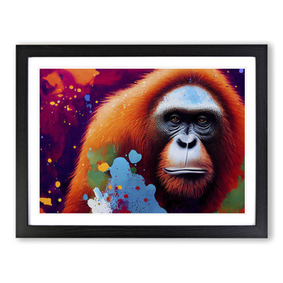 Orangutan Splash Vol.1 Abstract - Single Picture Frame Print
