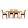 Sarah 4 - Person Solid Wood Top Four Leg Dining Set