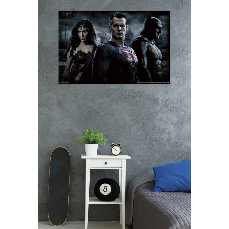 « batman v superman-trio », impression sur papier
