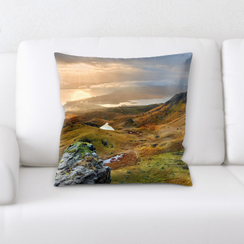 Coussin décoratif paysage