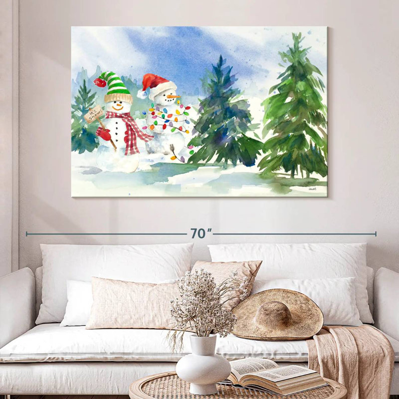 Snowman Valley II, 34" H x 51" W
