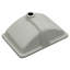 21" L x 14.75" W Bathroom Undermount Sink Black Rectangle Porcelain Ceramic Lavatory Vanity Sink