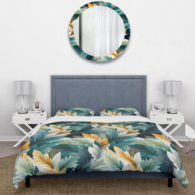 Jungle Tropical Plams Composition - Ensemble de housse de couette tropical