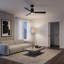 Visual Comfort Fan Cleancut Smart 54 LED Indoor Ceiling Fan with Threaded Downrod, Matte White ABS blades and Handheld Remote-317017025-317017026-470160069