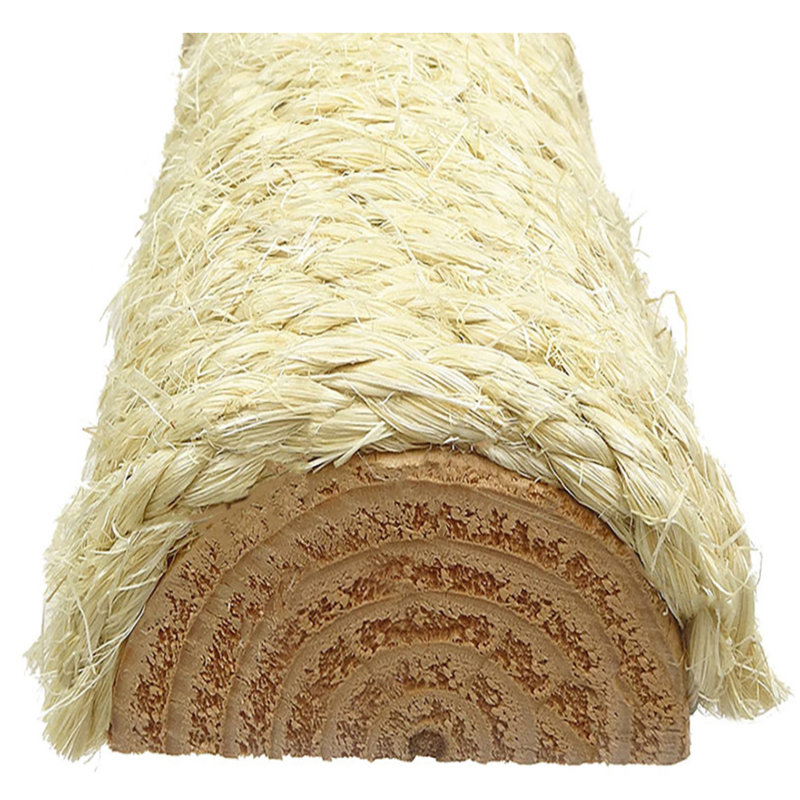 Beige Sisal 34'' Cat Tree with Perches