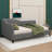 Chic L-Shaped Linen Daybed On Solid Wood Legs-1219706544-1219706545