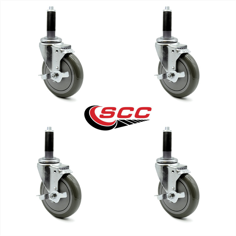 Polyurethane Caster, Gray