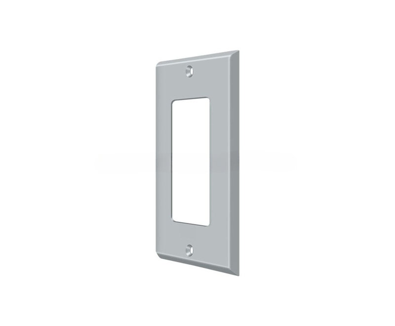 Deltana SWP4754U26D Switch Plate, Single Rocker in Brushed Chrome, Chrome