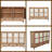 Distressed Natural Wood Sideboard Buffet Cabinet with 4 Doors & 3 Drawers - Adjustable Shelves, Easy Assembly, for Living Room, Dining, or Kitchen