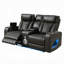 Causeuse Katharine Power Motion avec console, haut-parleur, USB, chargeur sans fil et DEL