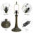 19''H Tiffany Style Table Lamp, Stained Glass Table Lamp