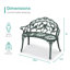 Lafave Aluminum Outdoor Bench-1935314367