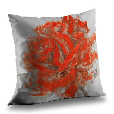 Abstract Rose - Livingroom Botanical – Throw Pillow Cover Only, Double-Sided Print, Insert Not Included