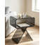 Table de bout en acrylique pour table d'appoint moderne et transparente