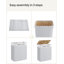 Bamboo Laundry Hamper, 2-Section Laundry Sorter With Detachable Liner, With Handles, 100 L Capacity-2084284088
