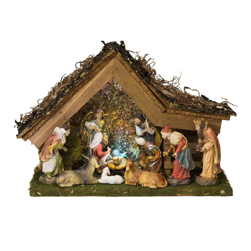 Christmas Donkey, Cow, Sheep Christmas Nativity Set