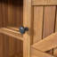 Chariot-bar d'extérieur en bois d'acacia pour patio