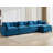 Schmucker L Shaped Modular Sectional Sofa, Oversized Cloud Couch With Ottoman-889629280-889349991