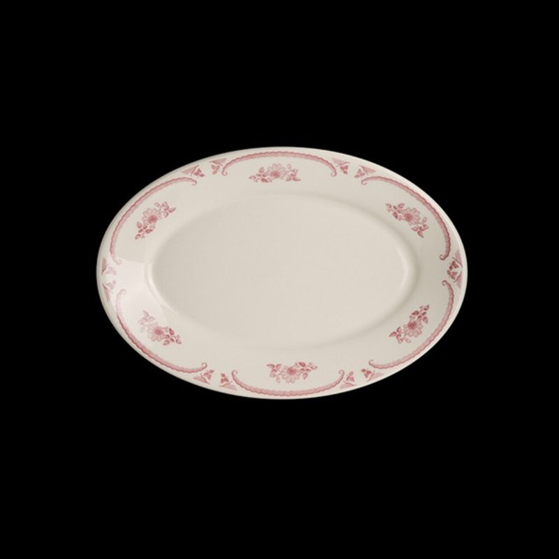 Rose américain ovale à bord roulé, H 6,75 po x L 9,5 po x l 6,75 po