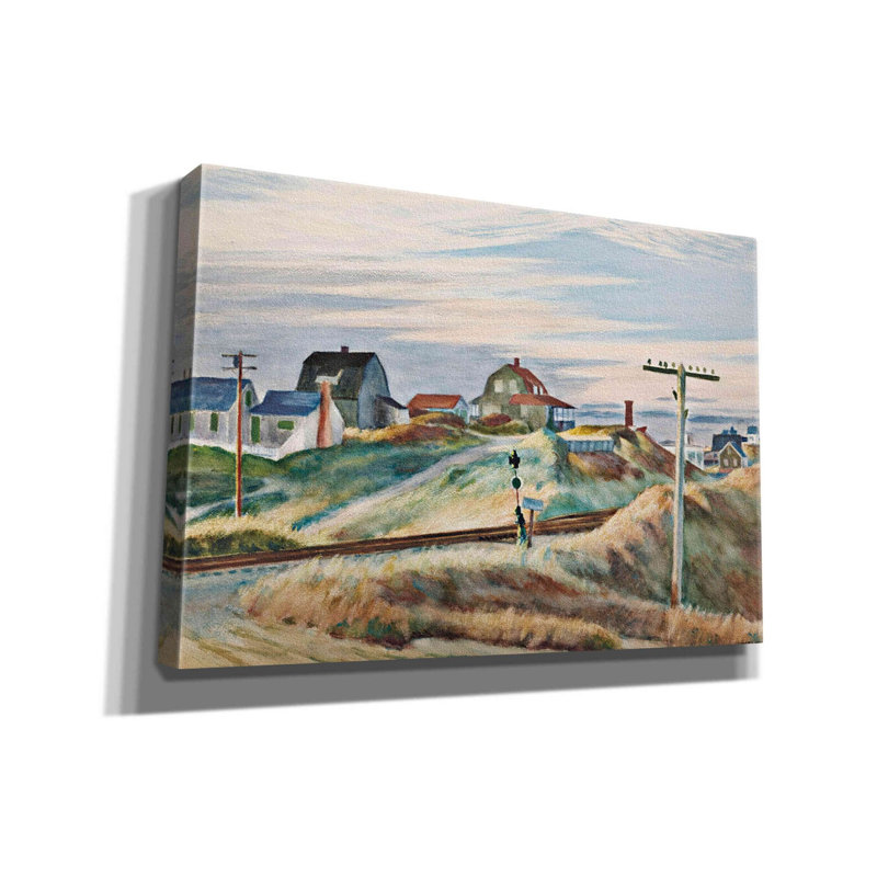 «Cottage at North Truro» par Edward Hopper, estampe numérique sur toile, H 18 po x l 26 po x P 0,75 po