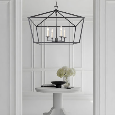 Dianna Four Light 28 Inches Wide Lantern