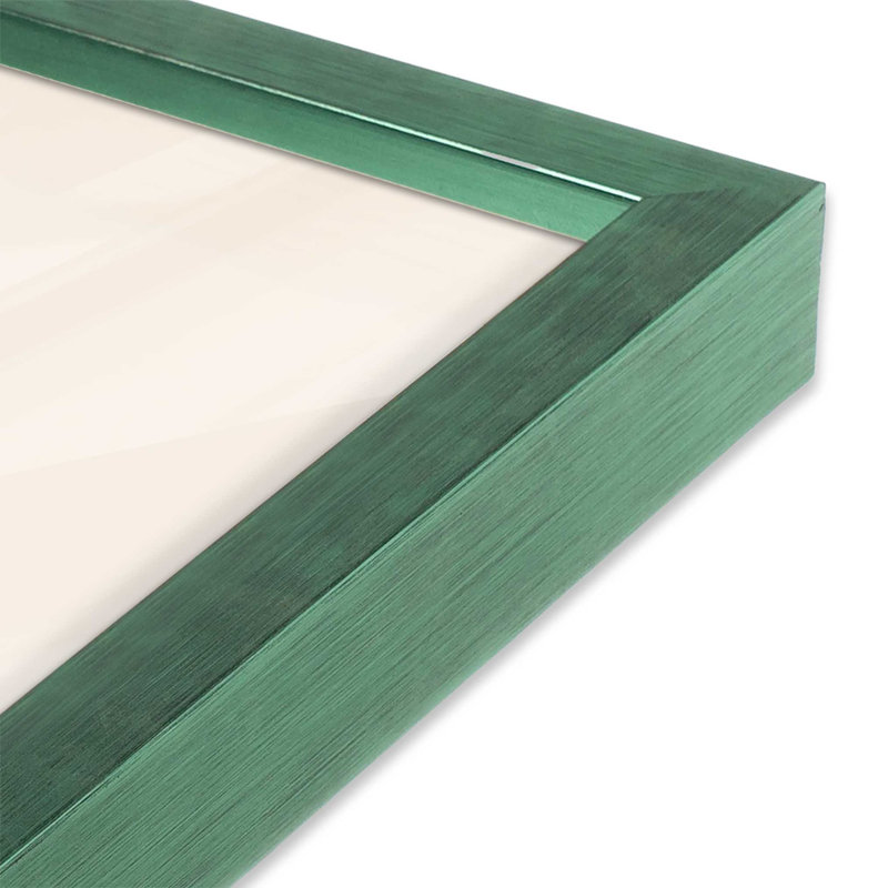 Bauhaus Retro Waves I, Cadre simple citronnelle, H 17 po x l 13 po