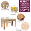 Ludden 4 - Person Dining Set-102095414-102095412