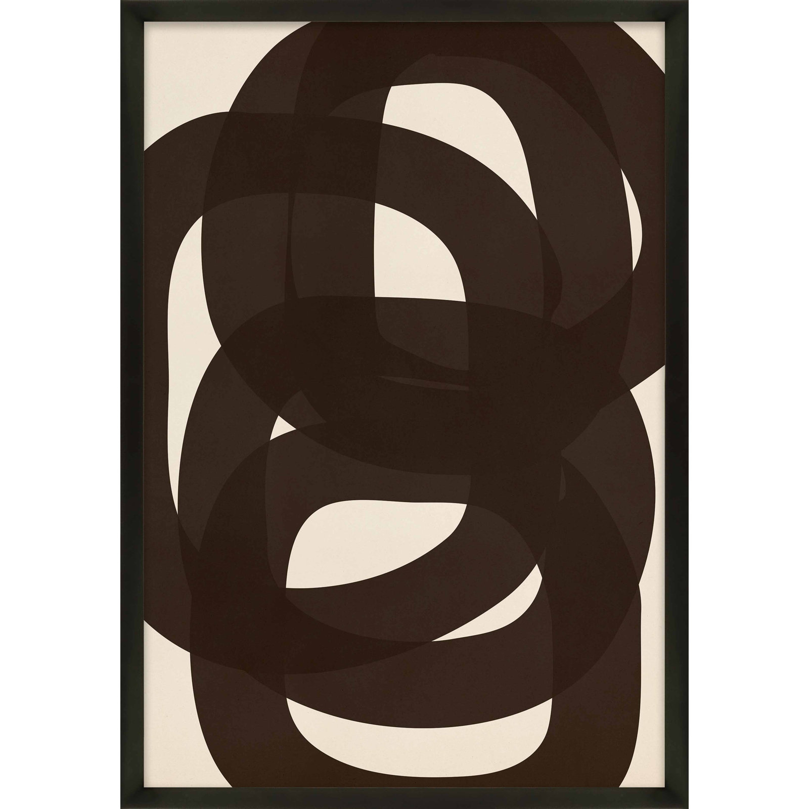 Circular Harmony by Romina Gadler, Black Framed Paper, 20" H x 14" W x 1.25" D