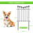 24'' H x 12.6'' W Black Metal Fence Panels Included