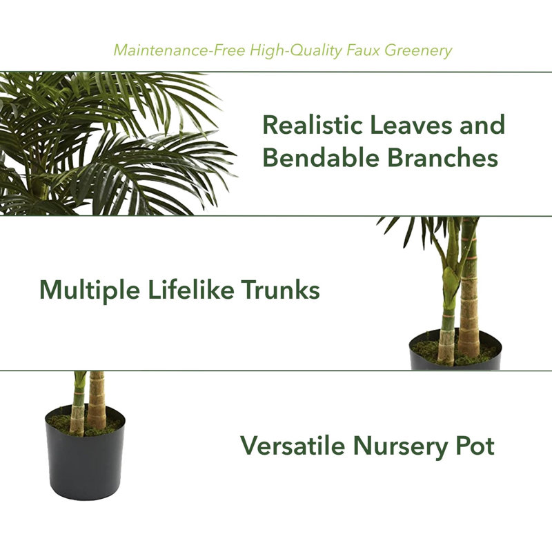 78'' Faux Palm Tree in Pot