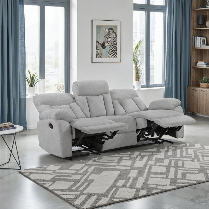 Canapé inclinable traditionnel en chenille 84 po Mayodan