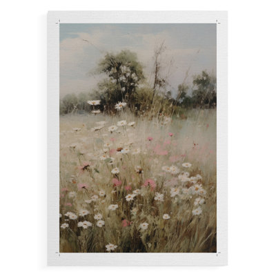 Vintage Floral Print CCXXXIV -Canvas Print Only - NOT FRAMED