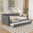 Upholstered Daybed With Usb And Trundle-2104042182