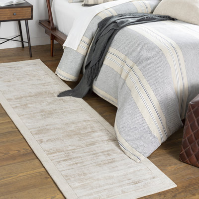 Mckinley Handmade Viscose Gray Rug