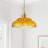 1-Golden brown dimmable glass pendant light